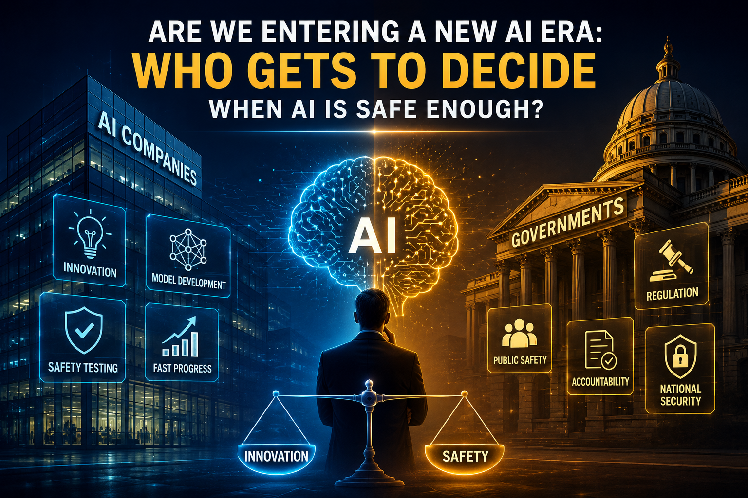 Are We Entering a New AI Era: Who Gets to Decide When AI Is Safe Enough? 
