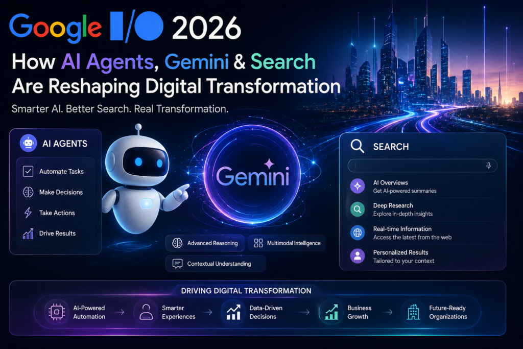 Google I/O 2026: How AI Agents, Gemini & Search Are Reshaping Digital Transformation